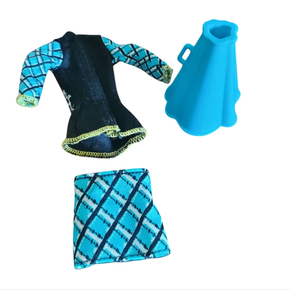 Monster‎ High ghoul spirit Frankie Stein outfit With MEGAPHONE Blue